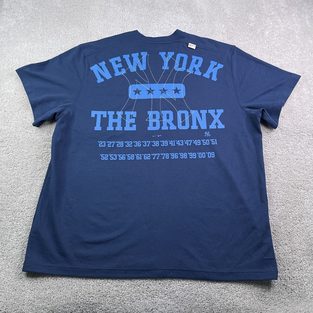 New York Yankees Shirt Mens XL Blue Nike Statement Game Over Graphic Tee